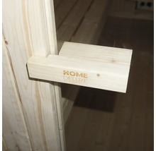 Holztürgriff mit Home Deluxe Logo