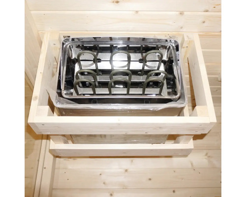 Saunaofen in einer Holzkonstruktion