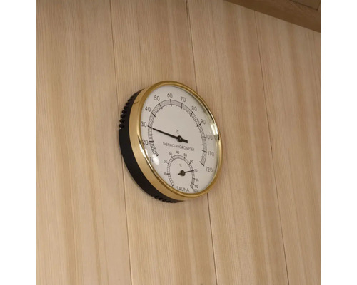 Thermo-Hygrometer zur Messung von Temperatur und Luftfeuchtigkeit in der Sauna