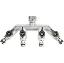 Distributeur d'eau Geka Robinet à quatre voies pour le jardin