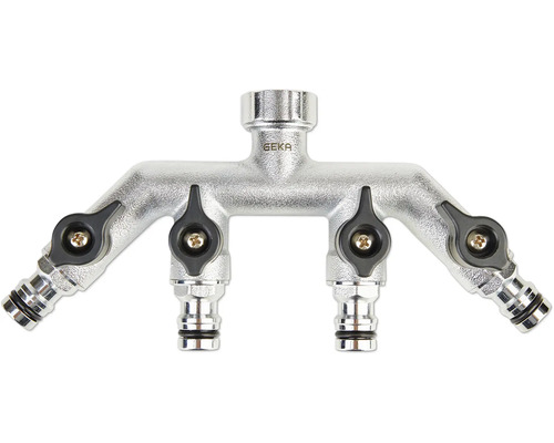 Distributeur d'eau Geka Robinet à quatre voies pour le jardin