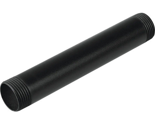 Walteco Rohr 3/4" 150 mm RT-11, schwarz Schwarzes Stahlrohr mit Gewinde