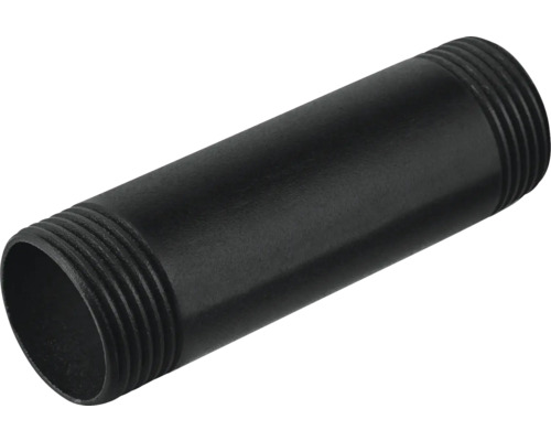 Walteco Rohr 3/4" 80 mm RT-28 schwarz 2,5x2,5x8 cm Schwarzes Stahlrohr mit Gewindeenden