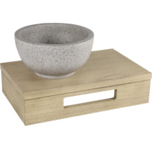 Dekoschale auf Holzbox