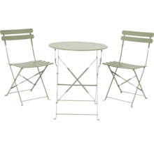 Gartentischset mit zwei Klappstühlen