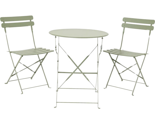 Gartentischset mit zwei Klappstühlen