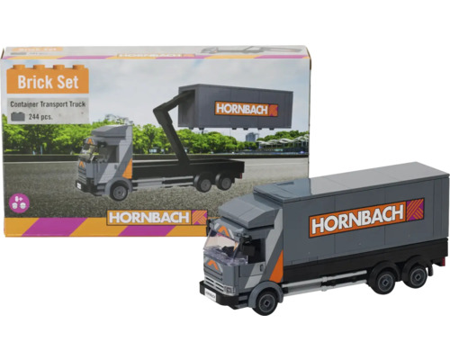 Hornbach Container Transporter LKW Bausatz mit Hornbach Logo