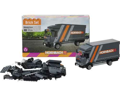 Hornbach Bauset Lieferwagen mit loser Ware und Verpackung