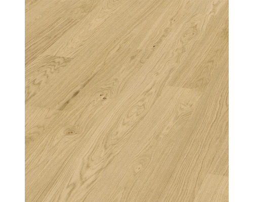 Parquet en bois véritable FRIENDS by ter Hürne HyWood chêne Jules plancher de maison de campagne brossé 1997x182x9,1 mm Vue d'un parquet en bois