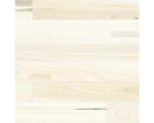 Parkett Esche Landhausdiele Gebürstet 2200 x 180 x 14 mm Heller Holzboden mit Maserung.