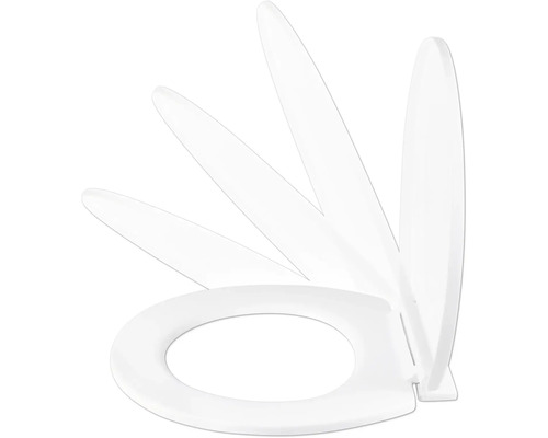 Abattant de WC avec différents angles d'ouverture