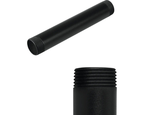 Schwarzes Stahlrohr mit Gewinde