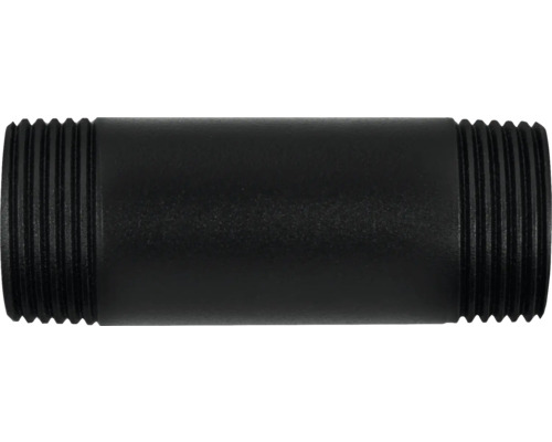 Schwarzes Gewinderohr aus Metall