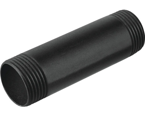 Tuyau fileté noir en métal