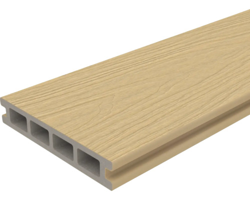 Terrassendiele aus Holzverbundwerkstoff mit Hohlkammern