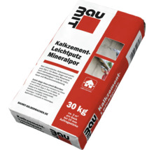 Sac d'enduit léger en mortier de ciment et de chaux Mineralpor 30 kilogrammes