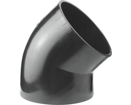 Coude de tuyau en plastique 45 degrés