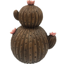 Figurine décorative de cactus avec fleurs