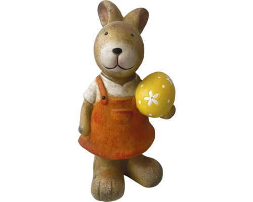 Figurine de lapin de Pâques avec décoration d'oeuf de Pâques