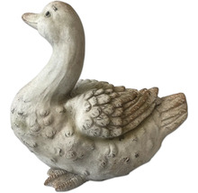 Figurine de jardin décorative canard en pierre
