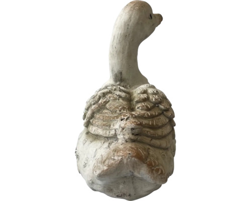 Figurine de jardin décorative oie en pierre