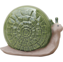 Escargot de jardin décoratif en céramique