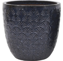 Pot de fleurs décoratif avec motif de feuilles