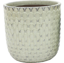 Pot de fleurs en céramique avec motif écailles