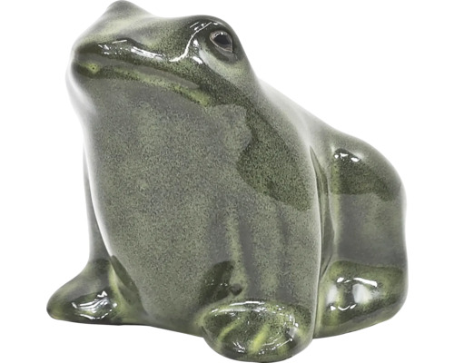 Figurine décorative grenouille en céramique