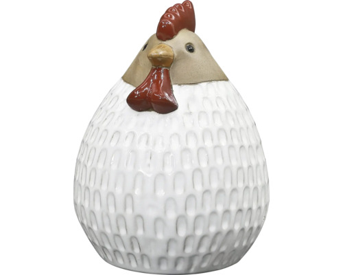 Figurine décorative en céramique en forme de poule