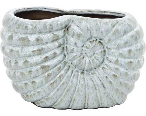 Dekorative Pflanzschale in Schneckenform