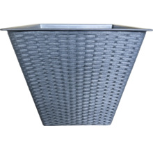 Pot de fleurs aspect rotin