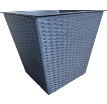 Pot de fleurs aspect rotin