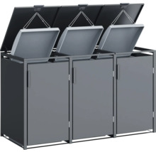 Abfalltrennsystem mit drei Behältern und separaten Öffnungen