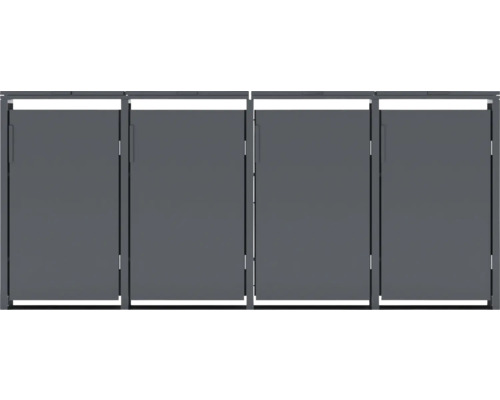 Paroi de confidentialité en aluminium avec porte