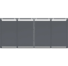 Clôture de protection visuelle avec panneaux horizontaux