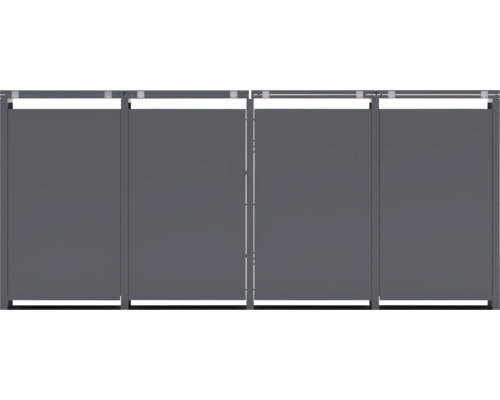 Clôture de protection visuelle avec panneaux horizontaux