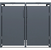 Double porte pour abri de jardin