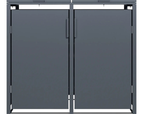 Double porte pour abri de jardin