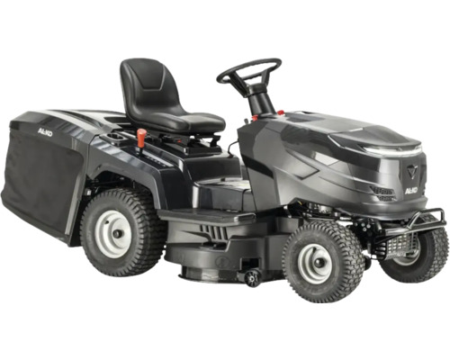 Tondeuse autoportée avec bac de ramassage