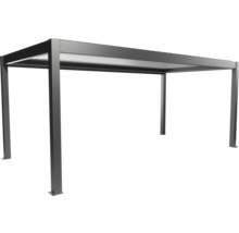 Freistehende graue Pergola mit Dach für den Garten
