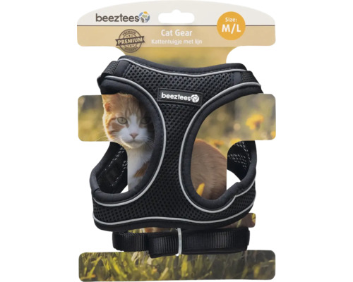 Harnais pour chat Beeztees avec laisse