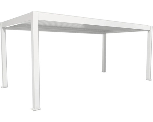 Weisse freistehende Pergola für den Aussenbereich