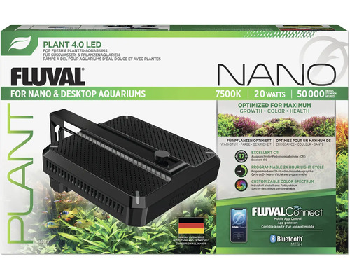 Éclairage d'aquarium Fluval Nano Plant 4.0 LED commande via l