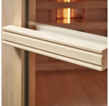 Holzgriff an einer Saunatür