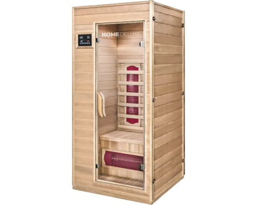 Home Deluxe Infrarotsauna aus Holz mit Glastür