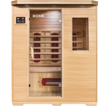 Home Deluxe Sauna aus Holz mit Steuerungselement und Glastür