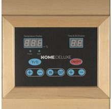 Bedienfeld für Sauna mit Temperaturanzeige und Zeiteinstellung