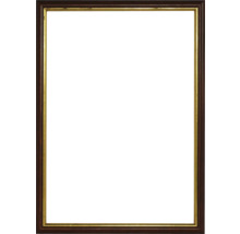 Cadre photo en bois avec bordure dorée