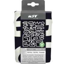 Rideau de douche emballé en polyester, 180 sur 200 centimètres